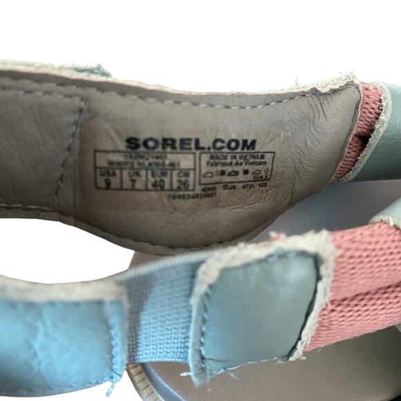Sorel Roaming Decon Sandals Crushed Blue Chrome Gray size 9 - Picture 8 of 9
